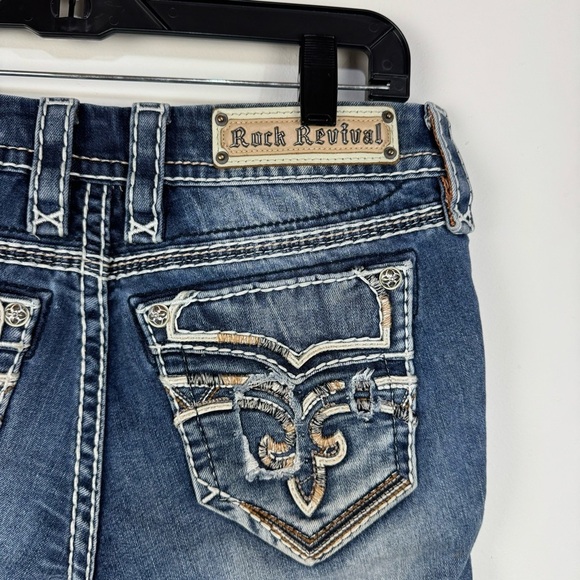 Rock Revival Boot Cut Denim Jeans Western Rodeo Country - Picture 4 of 8